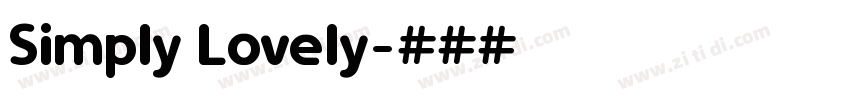 Simply Lovely字体转换